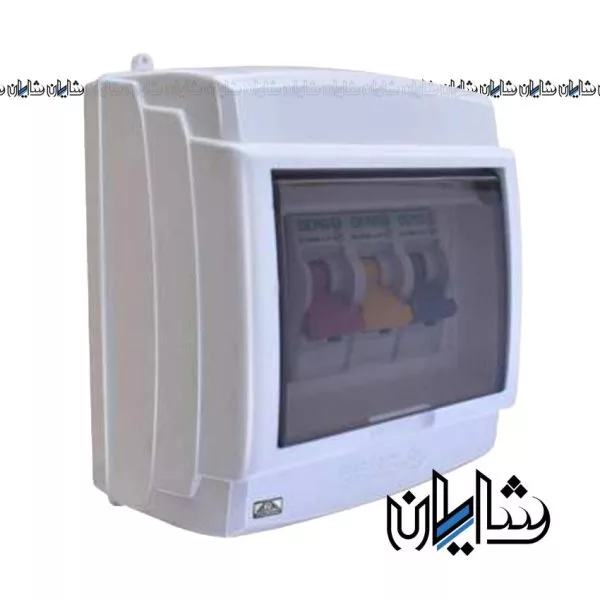 جعبه فیوز روکار 4 عددی درب دار دنا الکتریک