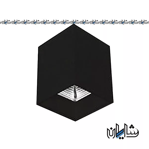 چراغ سقفی روکار کیوب 15 وات بدنه مشکی EDC