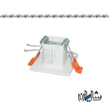چراغ چشمی 3 وات سفید طلقی رویه مربع زانیس