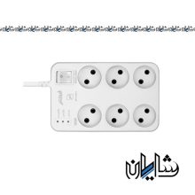 محافظ برق کامپیوتر 6 خانه فروزش FR600 با کابل 2.8 متر