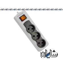 رابط 3 خانه ارت دار امگا مدل R3000 با کابل 1.5 متر