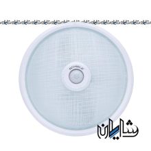 چراغ سقفی سنسوردار شیشه ای طرح چهارخانه SC 888 شیله