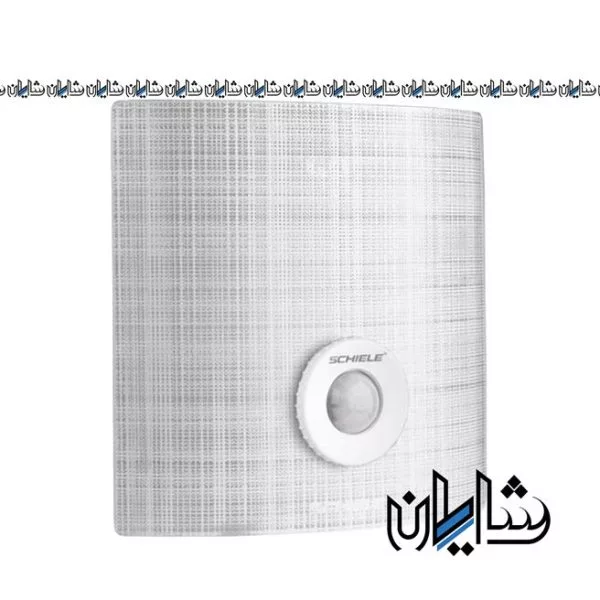 چراغ دیواری سنسوردار کفی فلزي شیشه طرح چهارخانه شیله