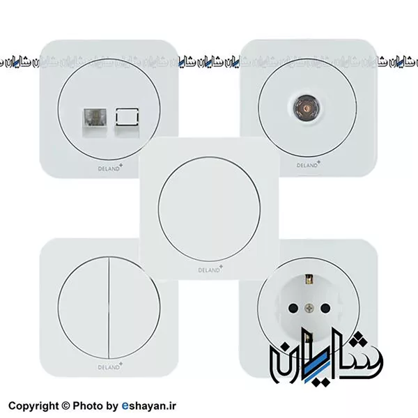کلید و پریز دلند الکتریک مدل آدا پلاس